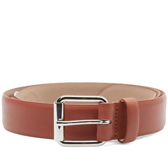 A.P.C. Fabian Belt Cognac 39.5 Inches Sz 100 BNWT
